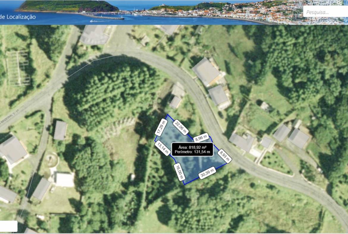building plot location Faial