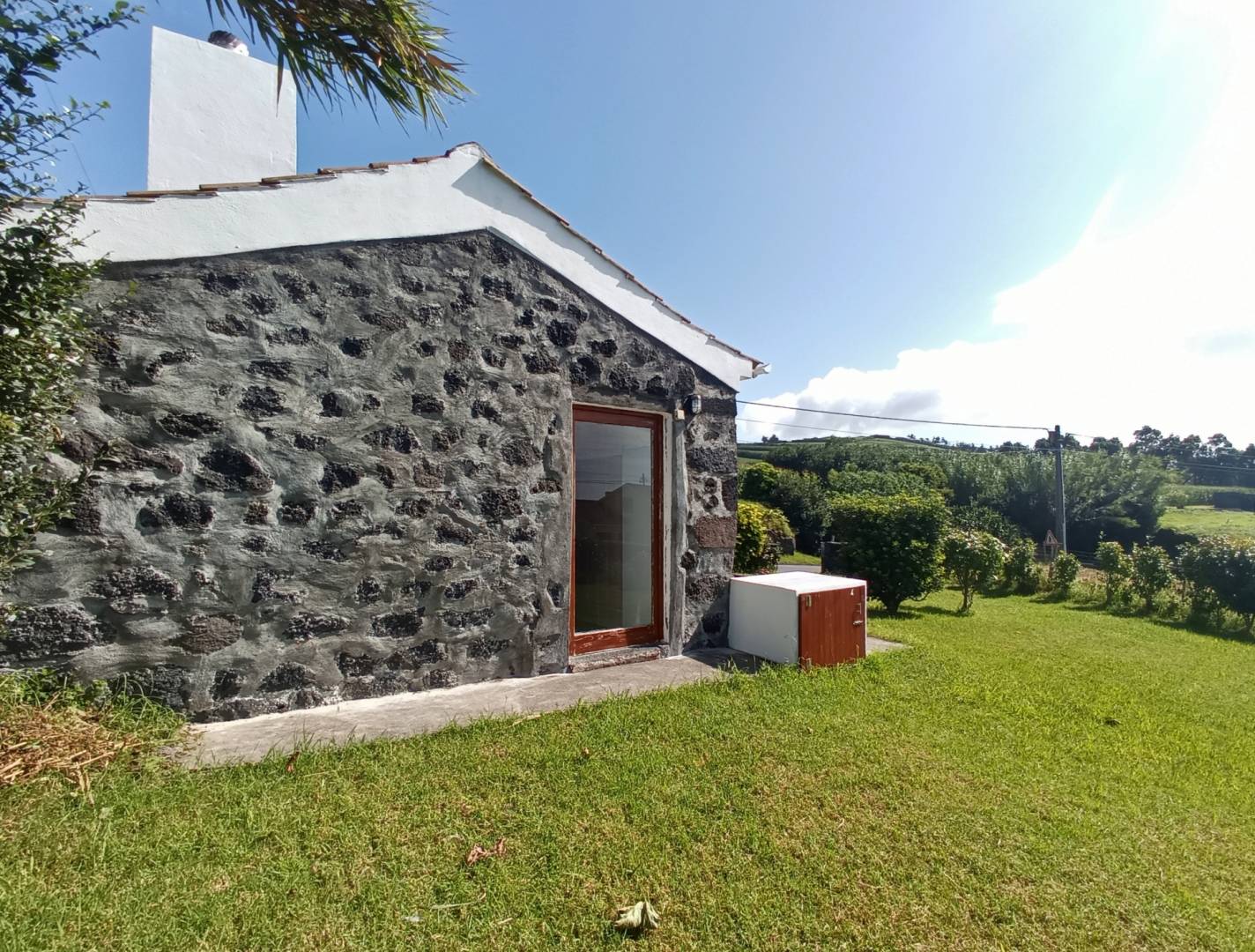 Stone house garden Faial